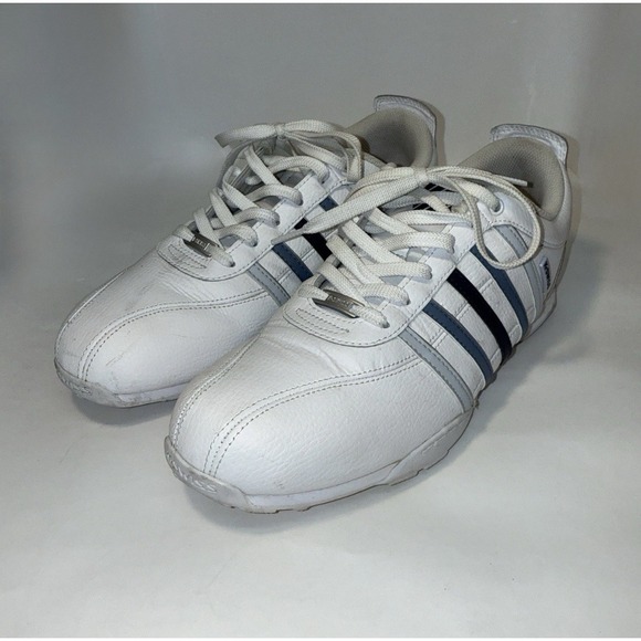 K-Swiss Other - Men's K-Swiss Varsity Classic Low Top Sneakers White/Navy Blue Stripes Size 11.5